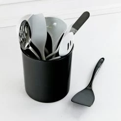 Calypso Basics X-Large Plastic Utensil Holder, Black 8 Calypso Basics X-Large Plastic Utensil Holder, Black