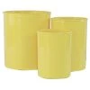 Calypso Basics 3pc Plastic Utensil Holders, Lemon