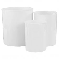 Calypso Basics 3pc Plastic Utensil Holders, White