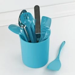 Calypso Basics X-Large Plastic Utensil Holder, Turquoise