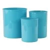 Calypso Basics 3pc Plastic Utensil Holders, Turquoise
