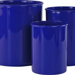 Calypso Basics 3pc Plastic Utensil Holders, Indigo
