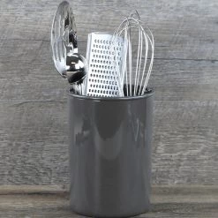 Calypso Basics Large Plastic Utensil Holder, Charcoal