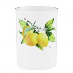 Calypso Basics Large Plastic Utensil Holder, Fresh Lemons