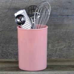 Calypso Basics Large Plastic Utensil Holder, Pink