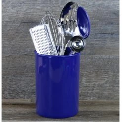 Calypso Basics Large Plastic Utensil Holder, Indigo