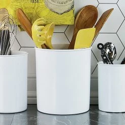 Calypso Basics X-Large Plastic Utensil Holder, White