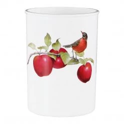 Calypso Basics Large Plastic Utensil Holder, Harvest Apples