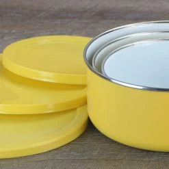 Reston Lloyd Ltd. 6pc Enamel On Steel Bowl Sets, Lemon CALYPSO BASICS