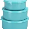 Reston Lloyd Ltd. 6pc Enamel On Steel Bowl Sets, Turquoise CALYPSO BASICS