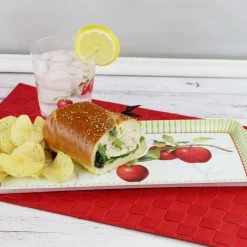 Calypso Basics Melamine Tidbit Tray, Harvest Apple