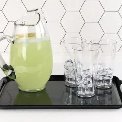 Calypso Basics Rectangular Melamine Tray, Black