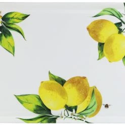 Calypso Basics Melamine Rectangular Tray, Fresh Lemons