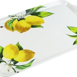 Calypso Basics Melamine Rectangular Tray, Fresh Lemons