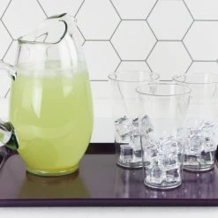 Calypso Basics Rectangular Melamine Tray, Plum