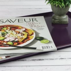 Calypso Basics Rectangular Melamine Tray, Plum