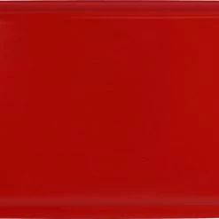Calypso Basics Rectangular Melamine Tray, Red