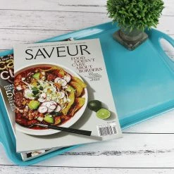 Calypso Basics Rectangular Melamine Tray, Turquoise 15 Calypso Basics Rectangular Melamine Tray, Turquoise