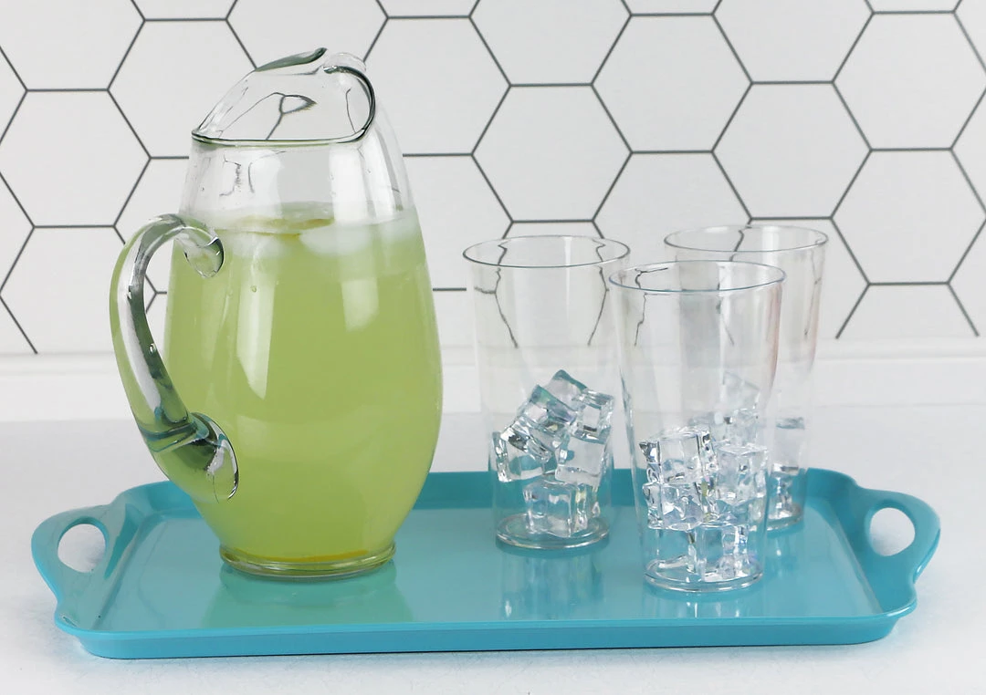 Calypso Basics Rectangular Melamine Tray, Turquoise 9 Calypso Basics Rectangular Melamine Tray, Turquoise