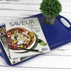 Calypso Basics Rectangular Melamine Tray, Indigo