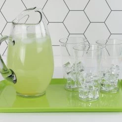 Calypso Basics Rectangular Melamine Tray, Lime