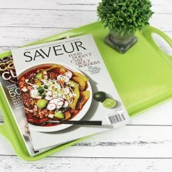 Calypso Basics Rectangular Melamine Tray, Lime