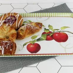 Calypso Basics Melamine Rectangular Tray, Harvest Apple 7 Calypso Basics Melamine Rectangular Tray, Harvest Apple