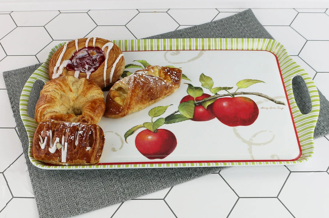 Calypso Basics Melamine Rectangular Tray, Harvest Apple 5 Calypso Basics Melamine Rectangular Tray, Harvest Apple