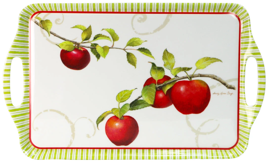 Calypso Basics Melamine Rectangular Tray, Harvest Apple 4 Calypso Basics Melamine Rectangular Tray, Harvest Apple