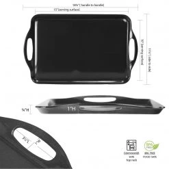 Calypso Basics Rectangular Melamine Tray, Lime