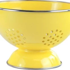 Calypso Basics Powder Coated Colanders, Various Sizes, Lemon