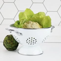 Calypso Basics Powder Coated Colanders, Various Sizes, White