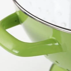 Reston Lloyd Ltd. Lime Enamel Colander, Multiple Sizes