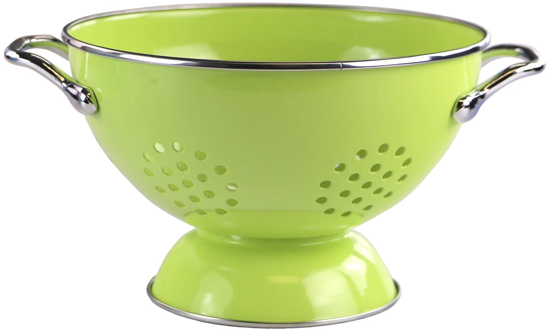 Calypso Basics Powder Coated Colanders, Various Sizes, Lime 10 Calypso Basics Powder Coated Colanders, Various Sizes, Lime