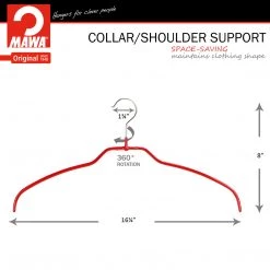 MAWA Silhouette Ultra Thin, 42-FT, Hanger, Red