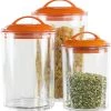 Reston Lloyd Ltd. 6pc Acrylic Canister Set, Orange