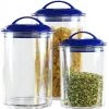 Reston Lloyd Ltd. 6pc Acrylic Canister Set, Indigo CALYPSO BASICS
