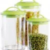 Reston Lloyd Ltd. 6pc Acrylic Canister Set, Lime CALYPSO BASICS