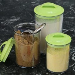 Reston Lloyd Ltd. 6pc Acrylic Canister Set, Lime CALYPSO BASICS