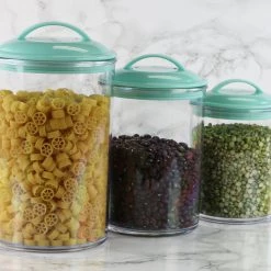 Reston Lloyd Ltd. CALYPSO BASICS 6pc Acrylic Canister Set, Seafoam