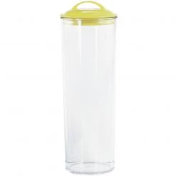 Reston Lloyd Ltd. Acrylic Spaghetti Canister, Lemon CALYPSO BASICS