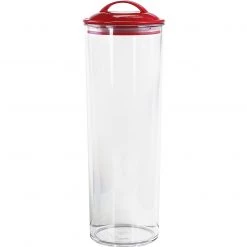 Reston Lloyd Ltd. Acrylic Spaghetti Canister, Red
