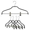 MAWA Silhouette, 40-FK, Pant Bar With Two Clips, Black MAWA HANGERS