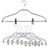 MAWA Silhouette, 40-FK, Pant Bar With Two Clips, Silver MAWA HANGERS