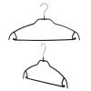 MAWA Silhouette Ultra Thin, 42-FTU, Pant Bar/Skirt Hook Hanger, Black