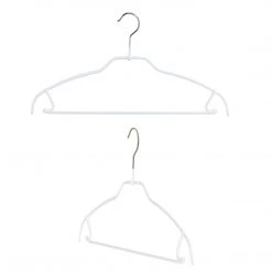 MAWA Silhouette Ultra Thin, 42-FTU, Pant Bar/Skirt Hook Hanger, White MAWA HANGERS