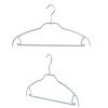 MAWA MAWA HANGERS Silhouette Ultra Thin, 42-FTU, Pant Bar/Skirt Hook Hanger, Silver