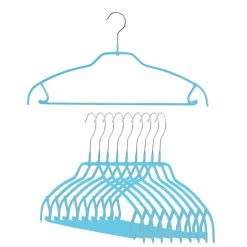 MAWA Silhouette Ultra Thin, 42-FTU, Pant Bar/Skirt Hook Hanger, Blue MAWA HANGERS