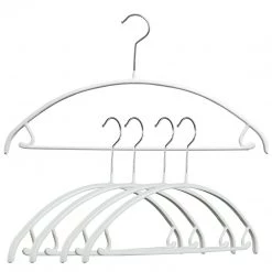 MAWA MAWA HANGERS Euro, 42-U, Pant Bar/Skirt Hook Hanger, White