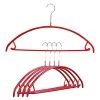 MAWA Euro, 42-U, Pant Bar/Skirt Hook Hanger, Red MAWA HANGERS